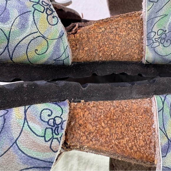 BIRKENSTOCK Papillion Jerry J. Garcia Arizona Leather Sandals Double Strap 37 6 - Picture 12 of 16